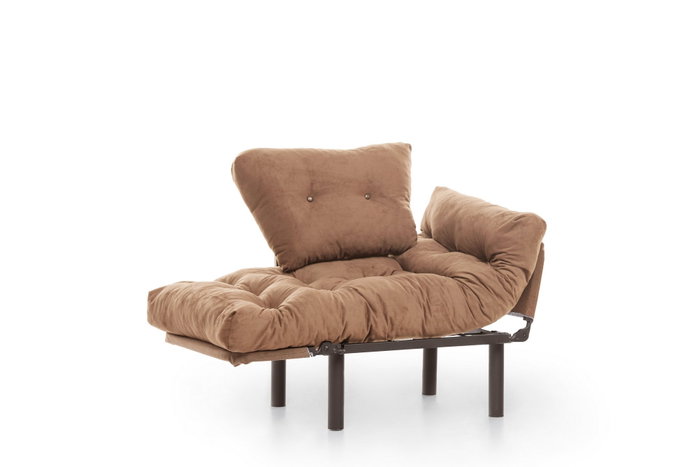 Atelier Del Sofa Nitta Single - Marrón claro Atelier Del Sofa Nitta Single - Marrón claro